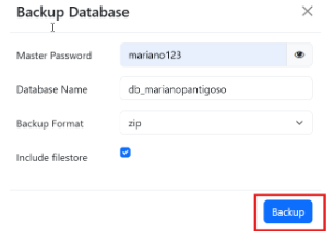 Formulari backup