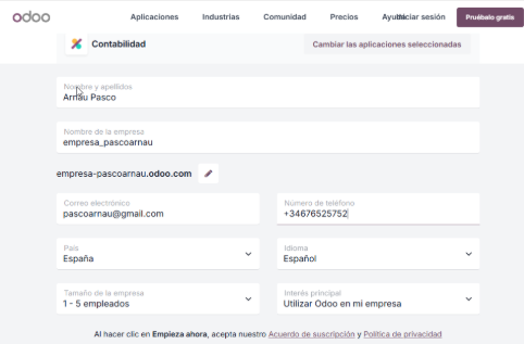 Fitxa producte general